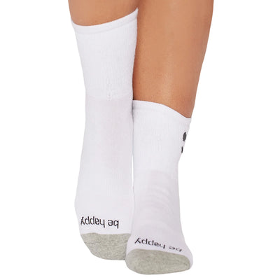 Be Happy Micro-Crew | Grip Socks | Small/Medium