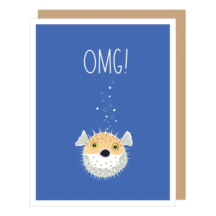 "A Lot of Candles" Blowfish | Birthday Card