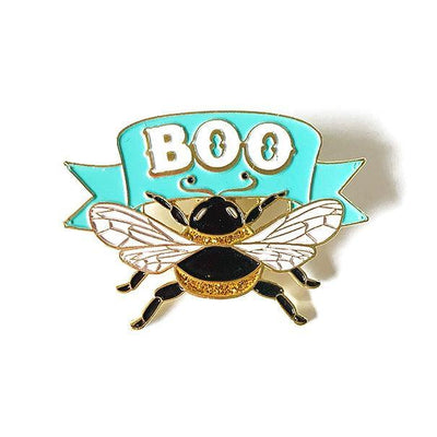 Boo Bee | Soft Enamel Pin - Kitschy Delish - The Sock Monster