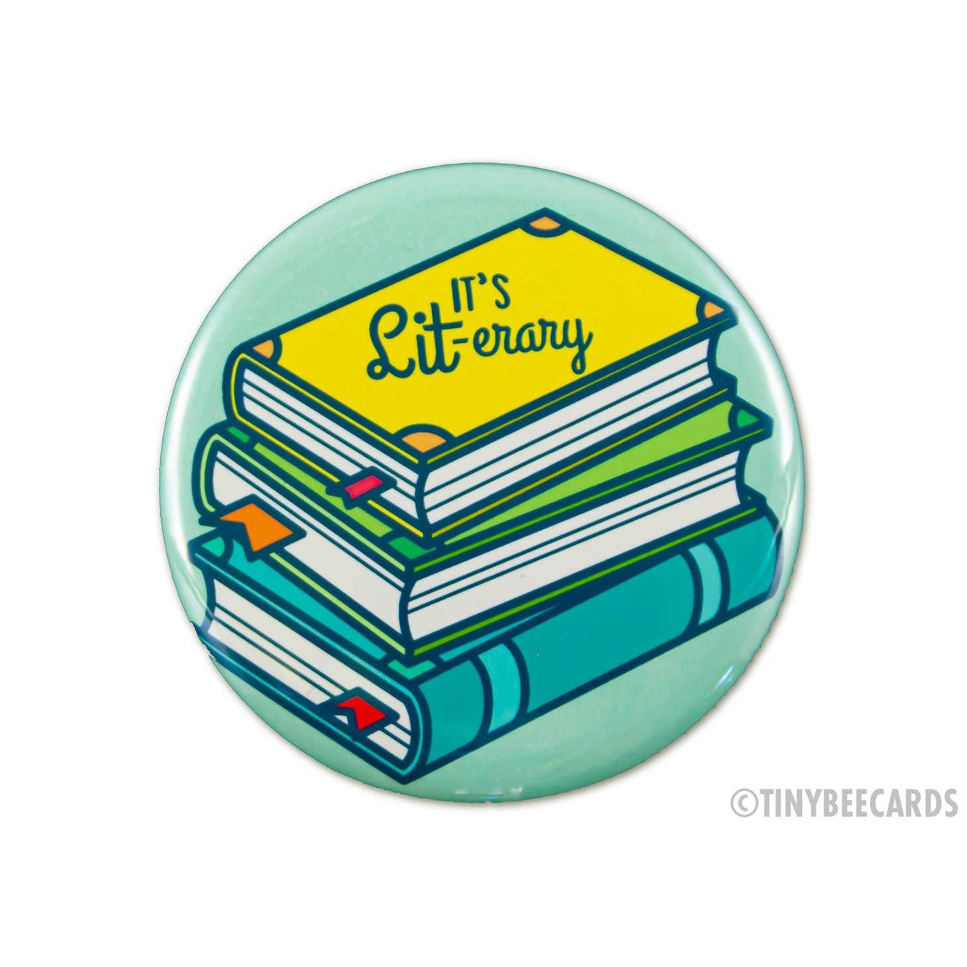 Book Lover "It's LIT-erary" | Magnet - Tiny Bee Cards - The Sock Monster