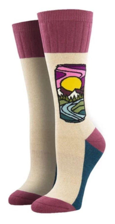 Brew With a View, Outlands Collection, Women's Boot Sock - Socksmith - The Sock Monster