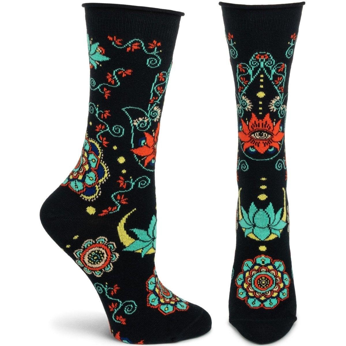 Buddhist Blessing Cuffs, Crew - Ozone Design Inc - The Sock Monster