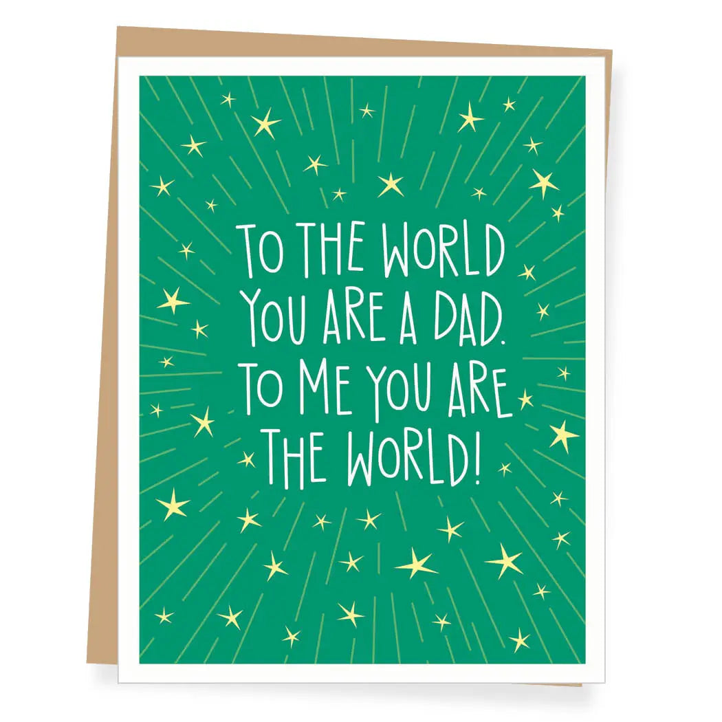 You Are the World Dad | Father's Day Card