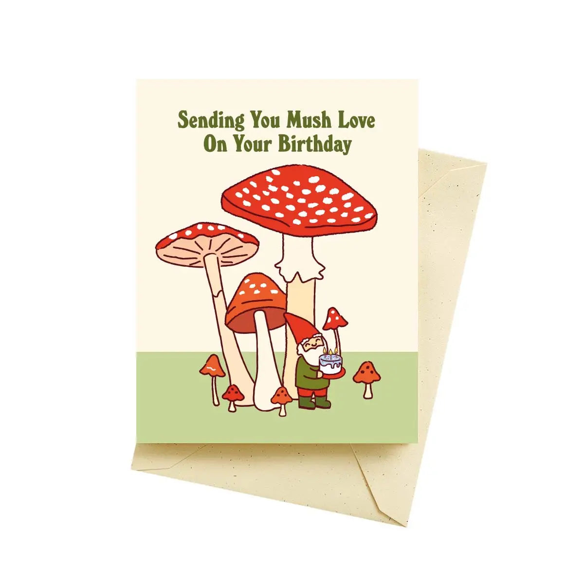 Gnome Mushroom | Birthday Card