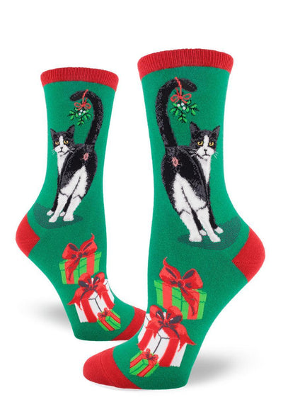 Cat Butt Christmas, Women's Crew - ModSock - The Sock Monster