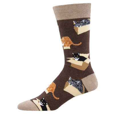 Cat In A Box, Men's Crew - Socksmith - The Sock Monster