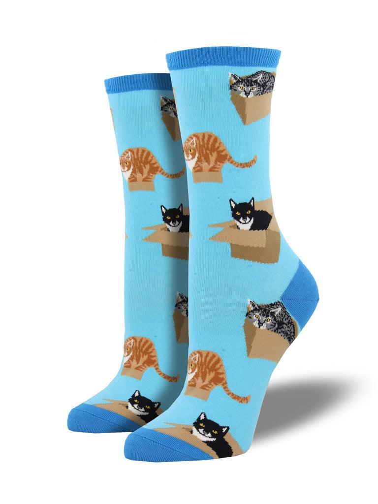 Cat In A Box, Women's Crew - Socksmith - The Sock Monster