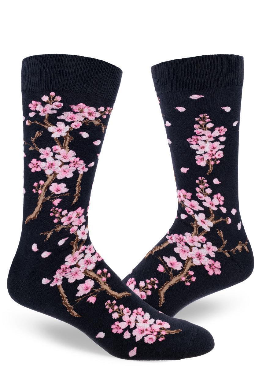 Cherry Blossom, Men's Crew - ModSock - The Sock Monster