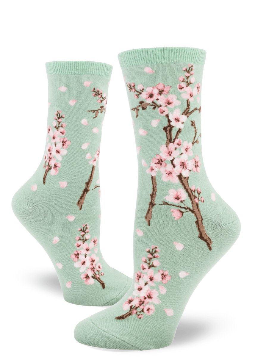 Cherry Blossom, Women's Crew - ModSock - The Sock Monster