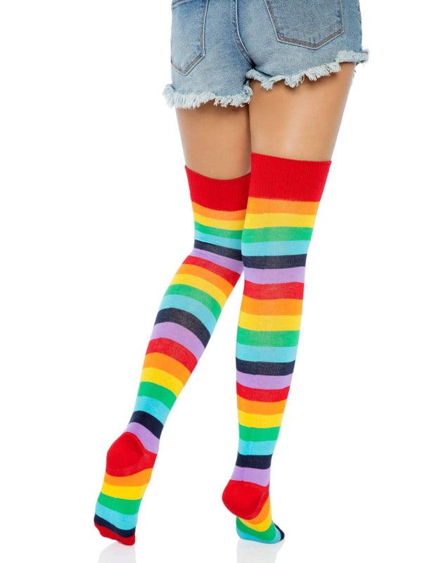 Cherry Rainbow Thigh High Stockings - Leg Avenue - The Sock Monster