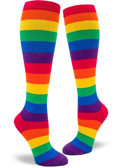 Classic Rainbow Striped, Women's Knee-high - ModSock - The Sock Monster