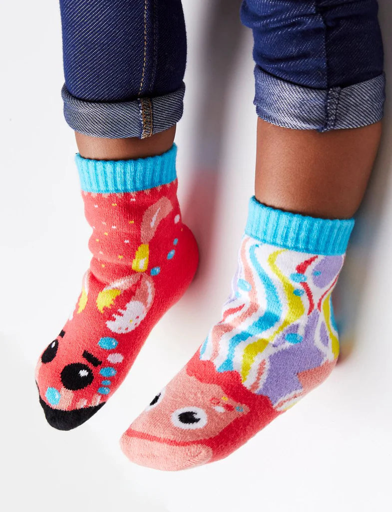 Crab & Jellyfish | Kids Socks | Mismatched Cute Crazy Fun Socks