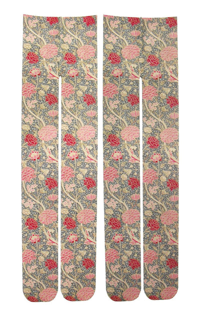 Cray by William Morris | Printed Tights - Tabbisocks - The Sock Monster