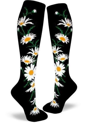 Crazy for Daisies, Women's Knee-high - ModSock - The Sock Monster