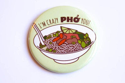 "Crazy Pho You" | Magnet - Tiny Bee Cards - The Sock Monster