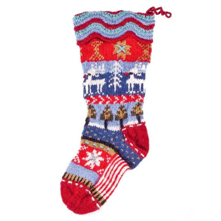 Dalarna | Wool Knit Holiday Stocking