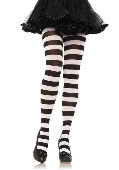 Darby Striped Opaque Tights - Leg Avenue - The Sock Monster