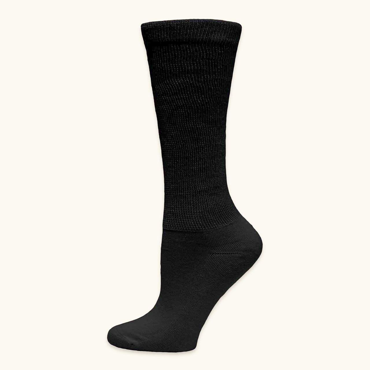 Diabetic Friendly, 89% Organic Cotton, Relaxed Fit Crew - Maggie's Organics - The Sock Monster