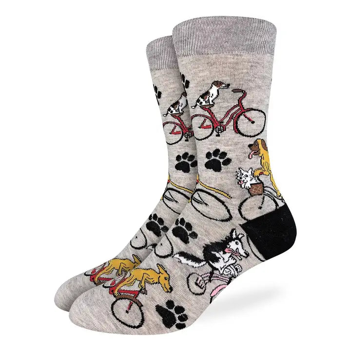 Dogs Riding Bikes | Extra Large Crew – The Sock Monster