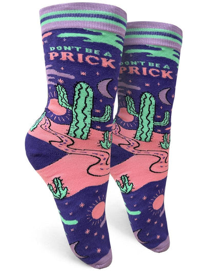 Don’t be a Prick, Womens Crew - Groovy Things - The Sock Monster