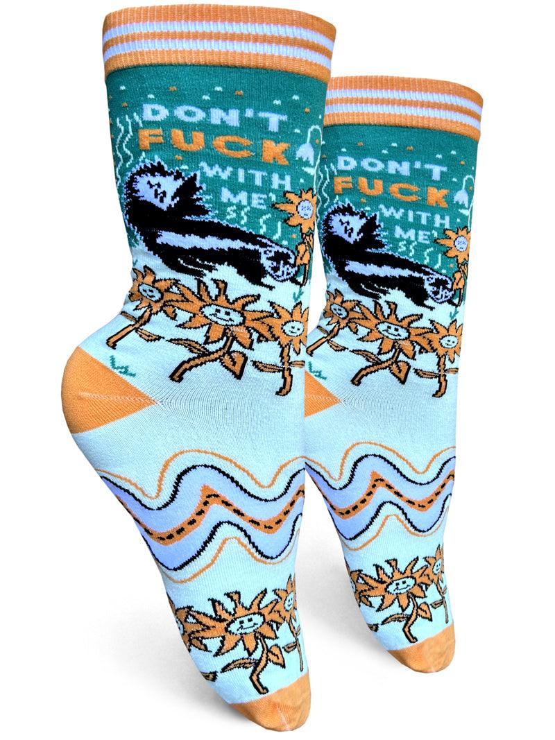 Don't Fuck With Me, Womens Crew - Groovy Things - The Sock Monster