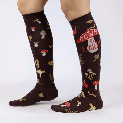 Down to Earth, Women's Knee-high - Sock It To Me - The Sock Monster