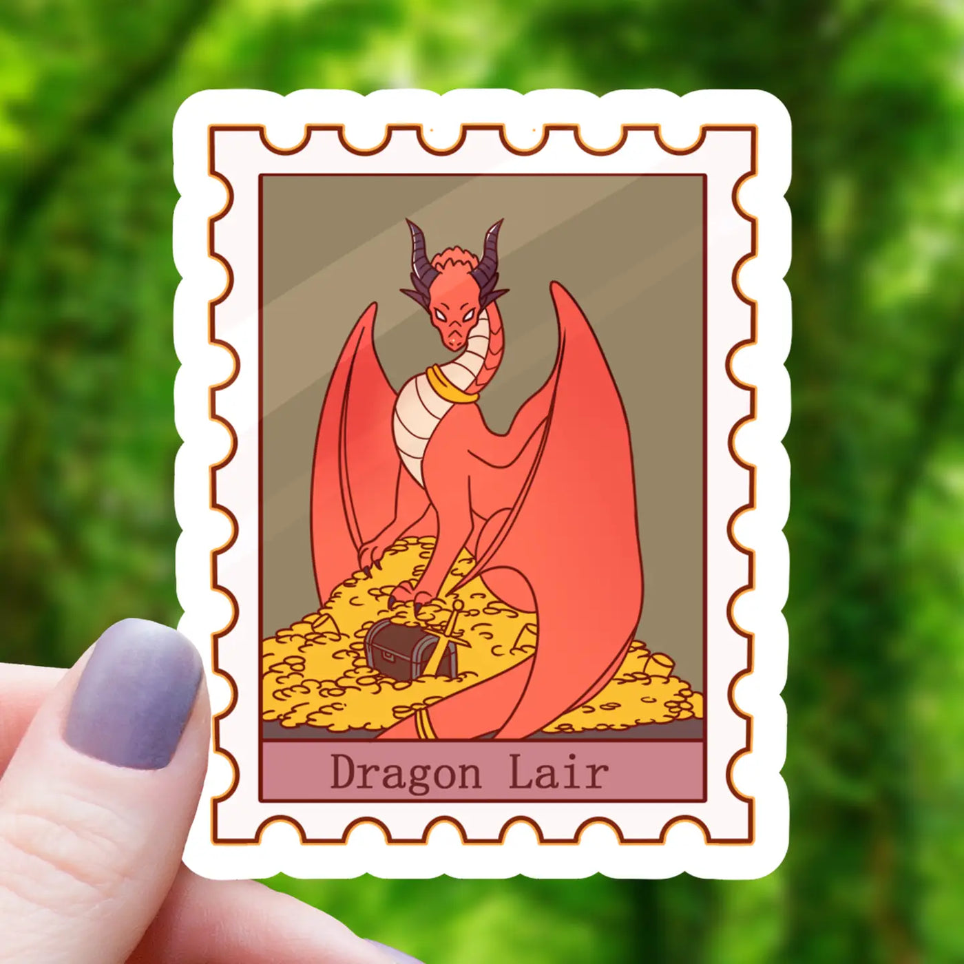 Dragon Lair Stamp | Vinyl Sticker – The Sock Monster