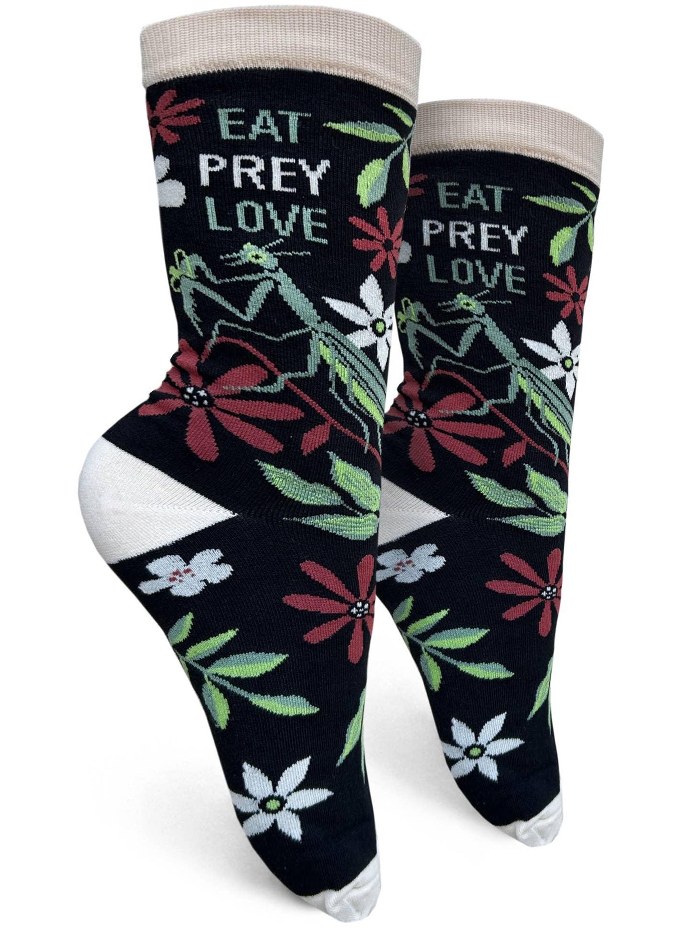 Eat Prey Love, Womens Crew - Groovy Things - The Sock Monster