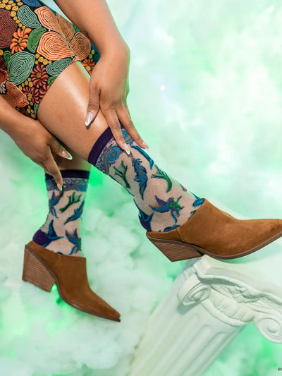 Elphaba's Power | Wicked | Shimmer Sheer Crew Sock