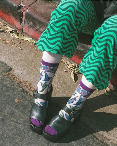 Elphaba's Power | Wicked | Shimmer Sheer Crew Sock