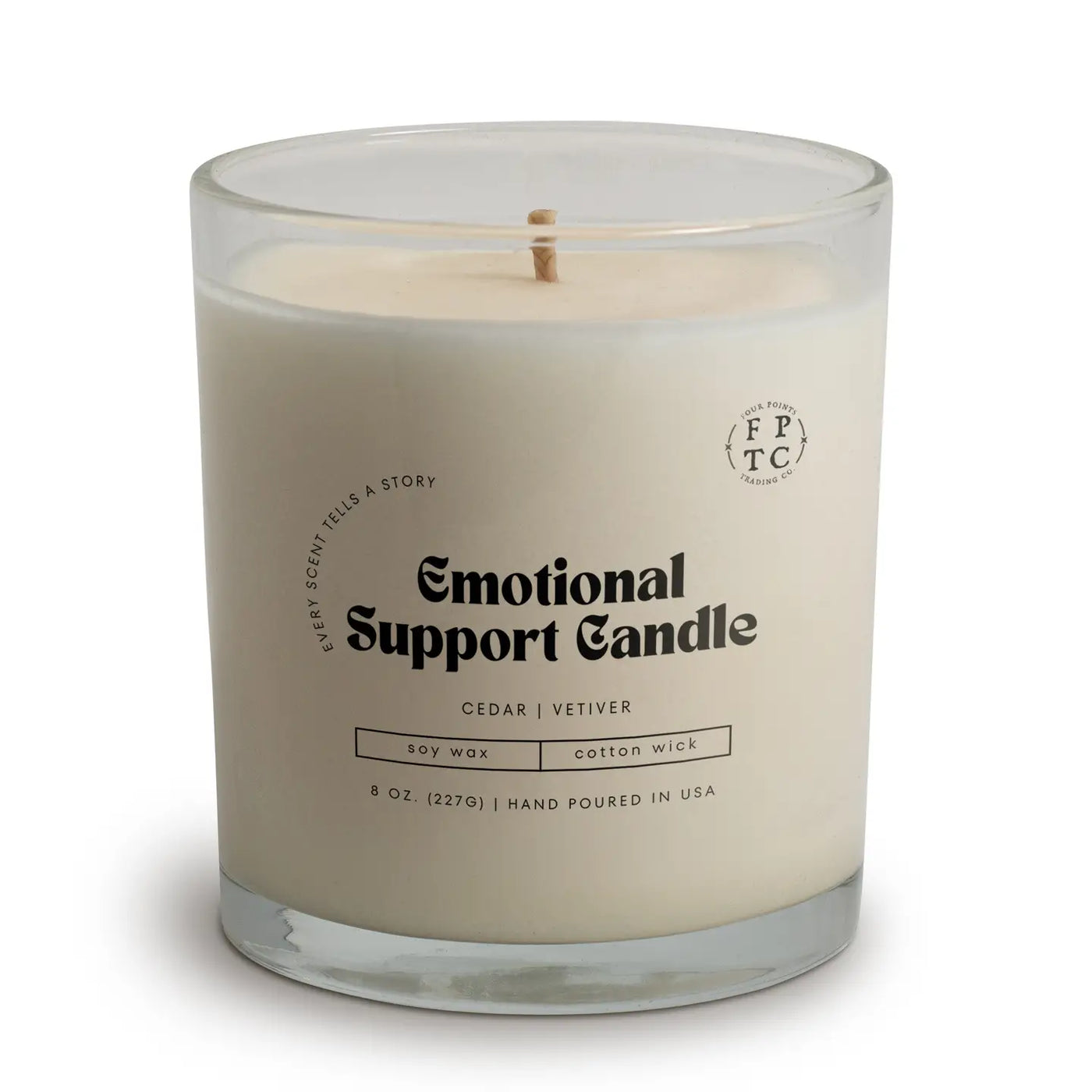 Emotional Support | 8 oz Scented Candle