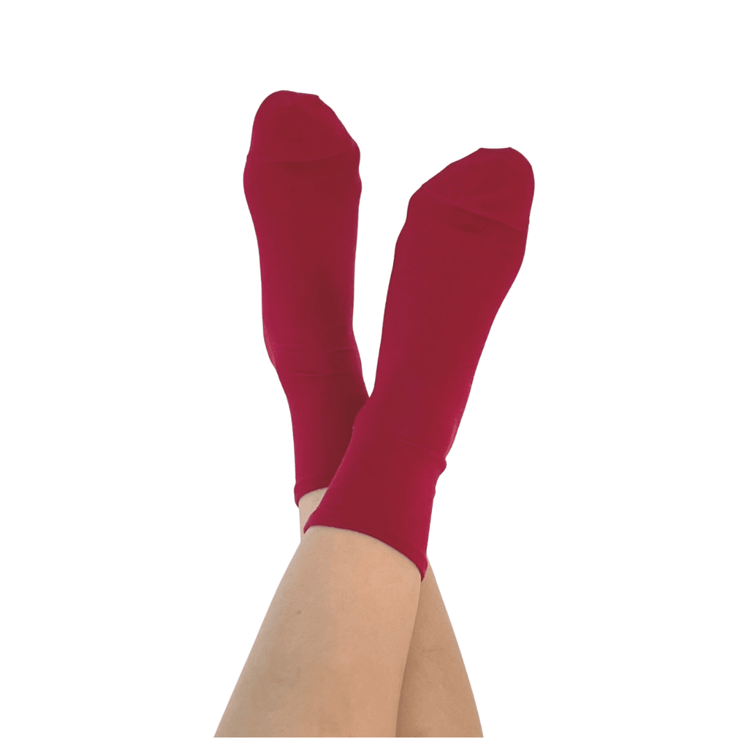 Extra Fine Premium Merino Wool Everyday Crew Socks - CherryStone - The Sock Monster