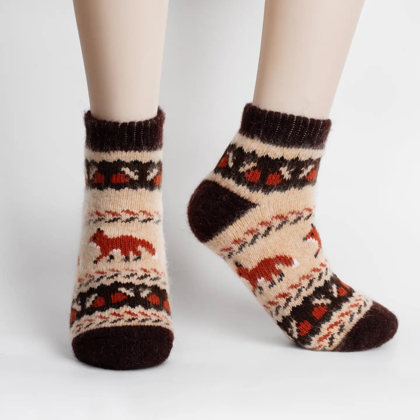 Fall Foxes | Merino Wool | Low Cut Socks – The Sock Monster