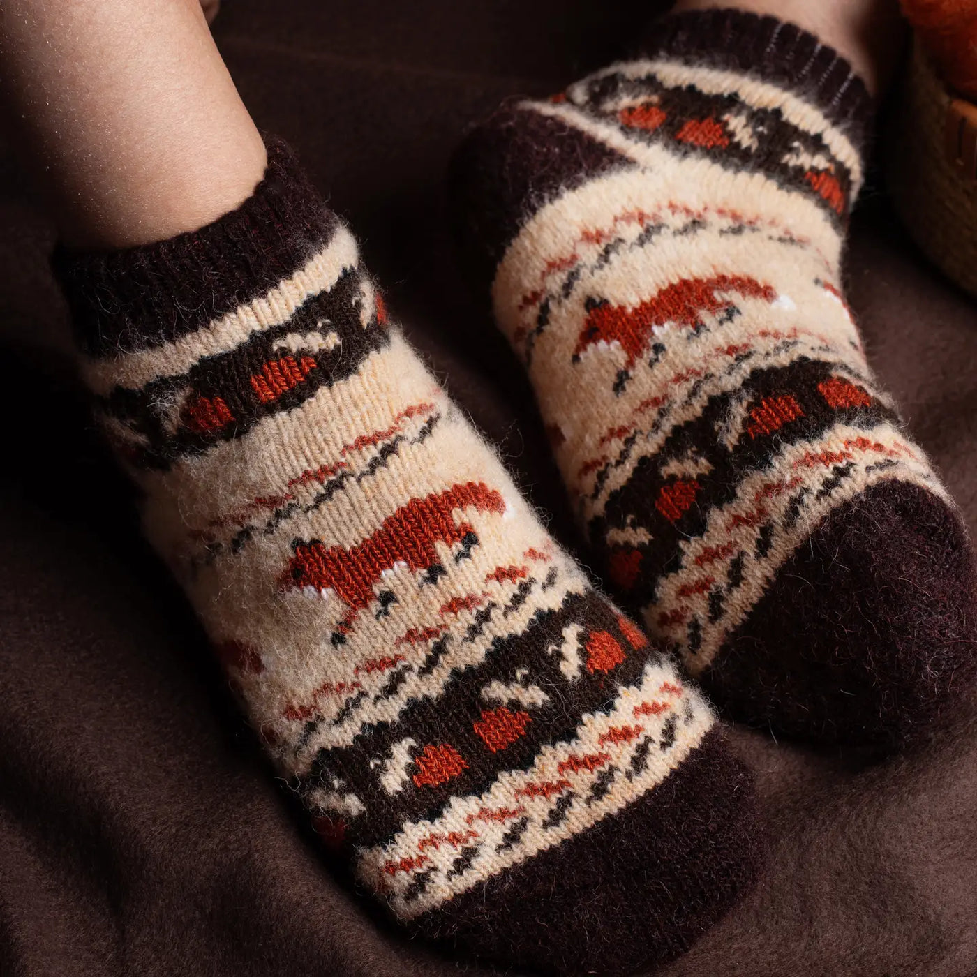 Fall Foxes | Merino Wool | Low Cut Socks – The Sock Monster