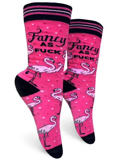 Fancy As Fuck, Womens Crew - Groovy Things - The Sock Monster