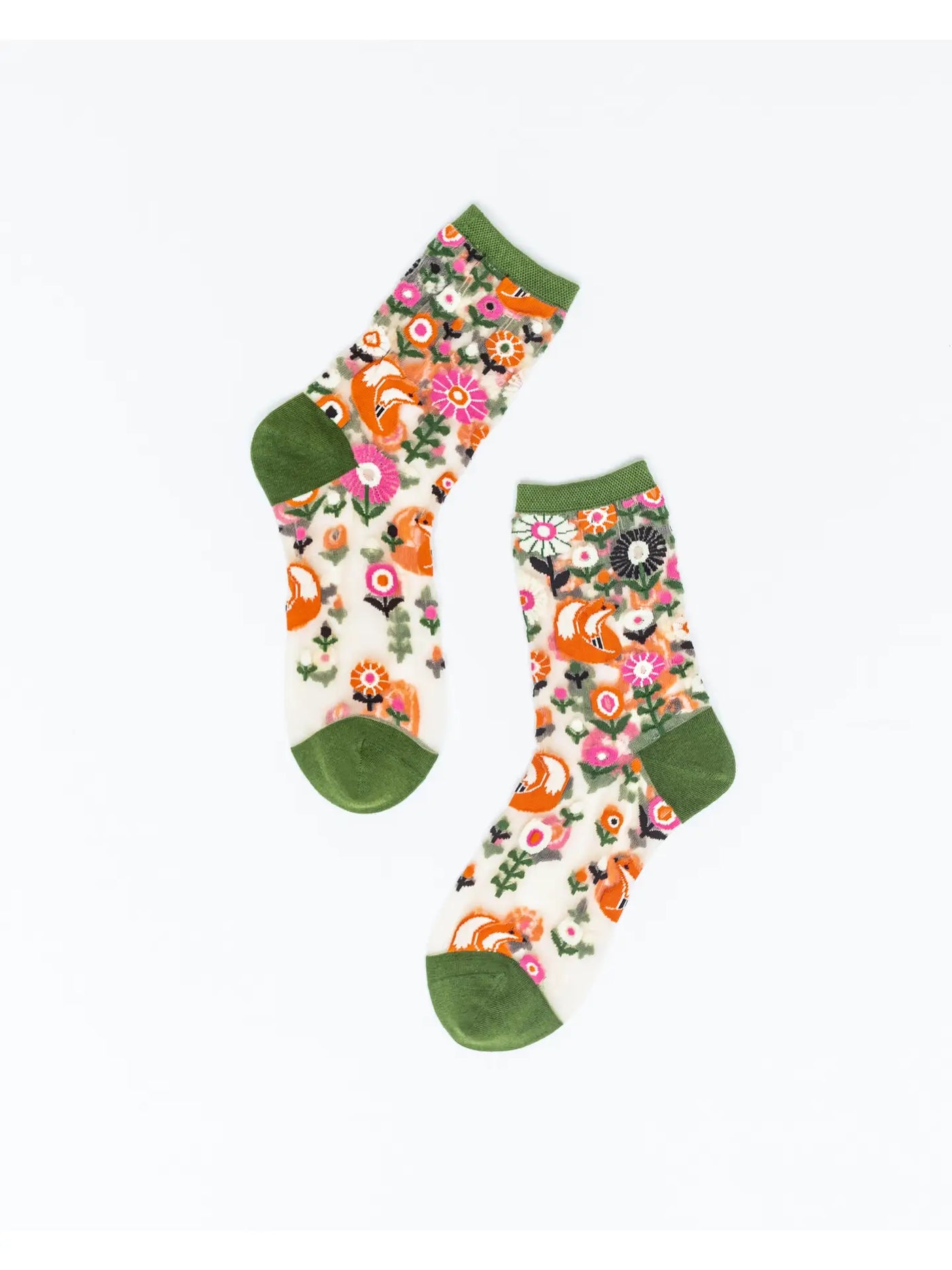 Feeling Foxy | Sheer Crew Sock