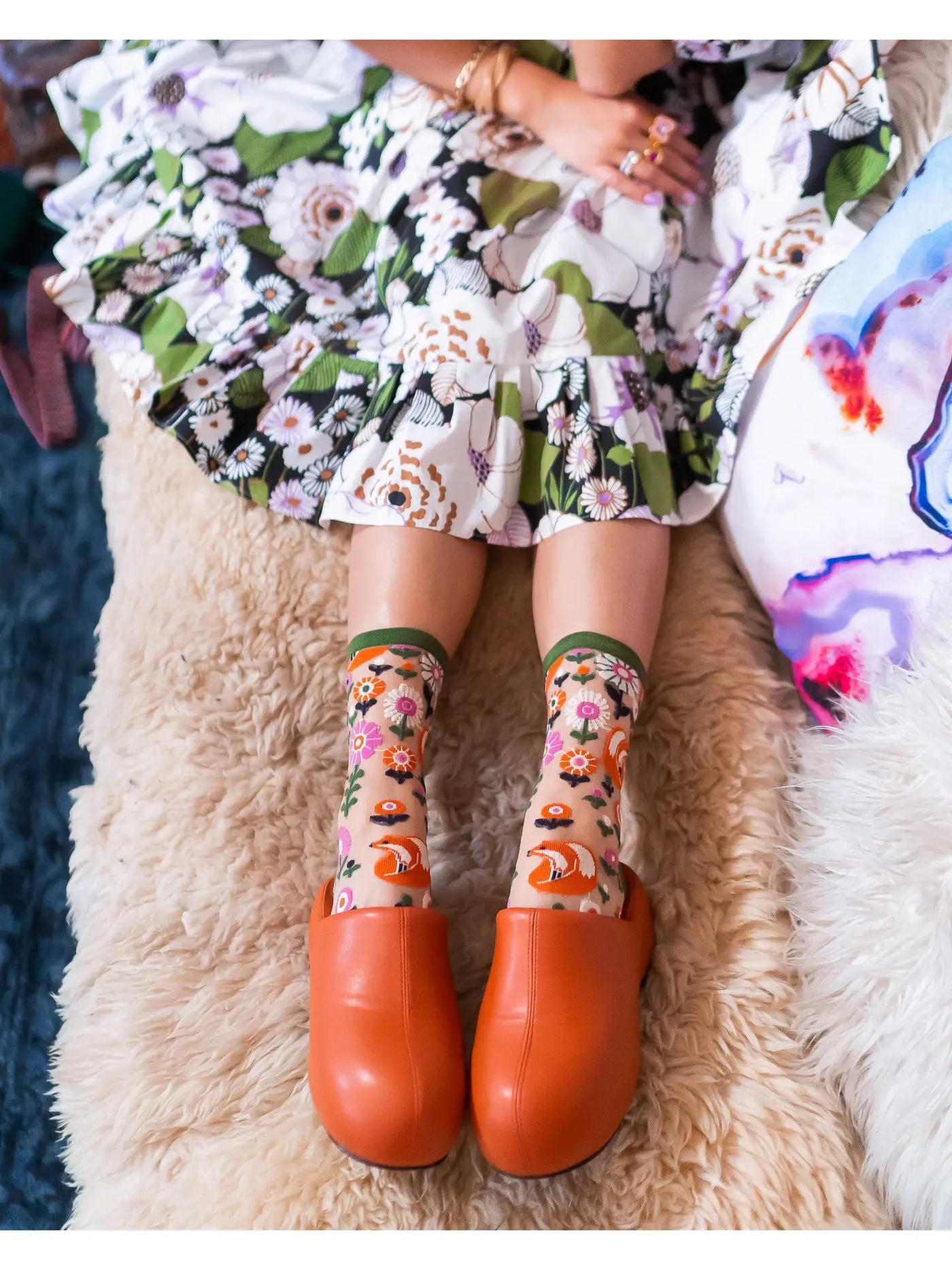 Feeling Foxy | Sheer Crew Sock