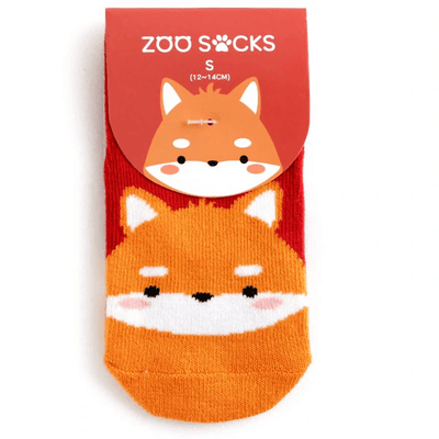 Fox Non-Skid Zoo Socks - Zoo Socks - The Sock Monster