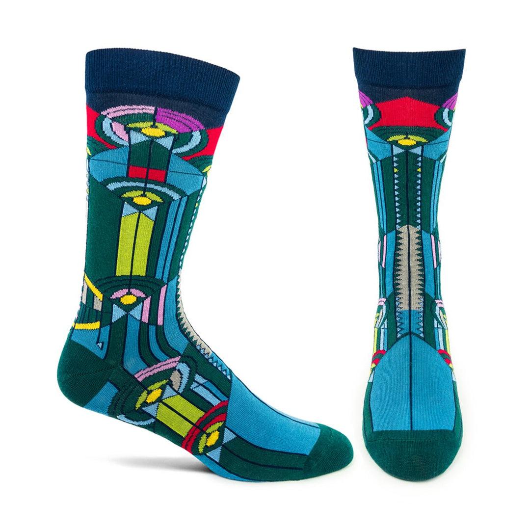 Frank Lloyd Wright April Showers, Men's Crew – The Sock Monster