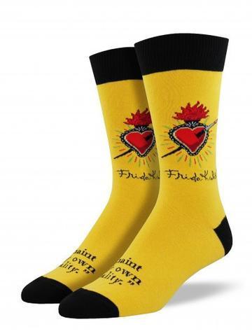 Frida Heart, Men's Crew - Socksmith - The Sock Monster