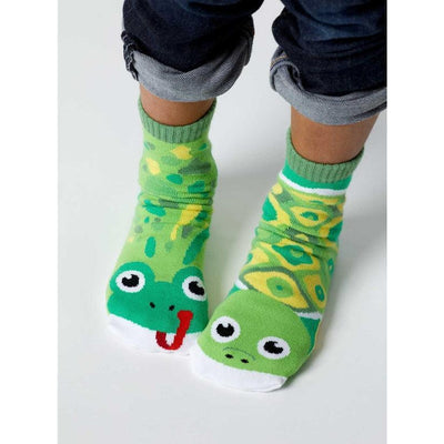 Frog & Turtle | Kids Socks | Mismatched Cute Crazy Fun Socks - Pals Socks - The Sock Monster