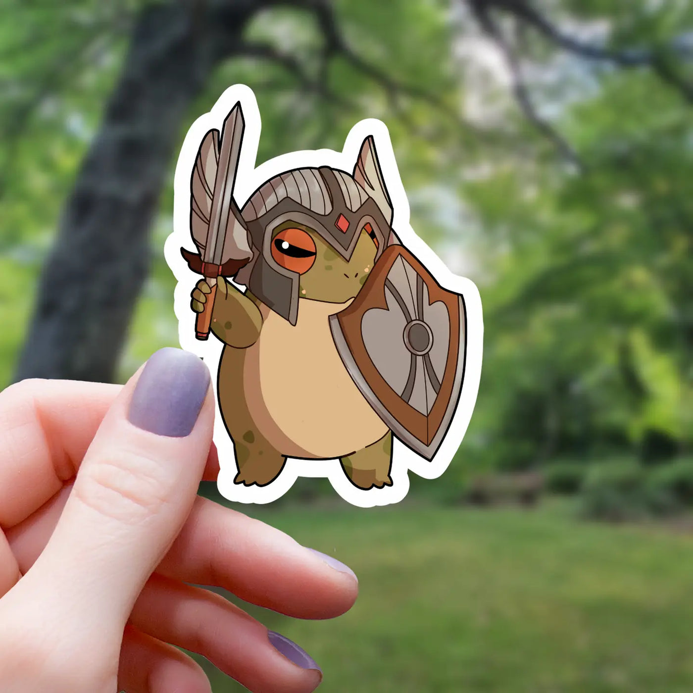 Frog Paladin | Vinyl Sticker