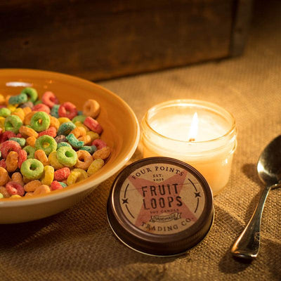 Fruit Loops 4 oz Soy Candle - Four Points Trading Co - The Sock Monster