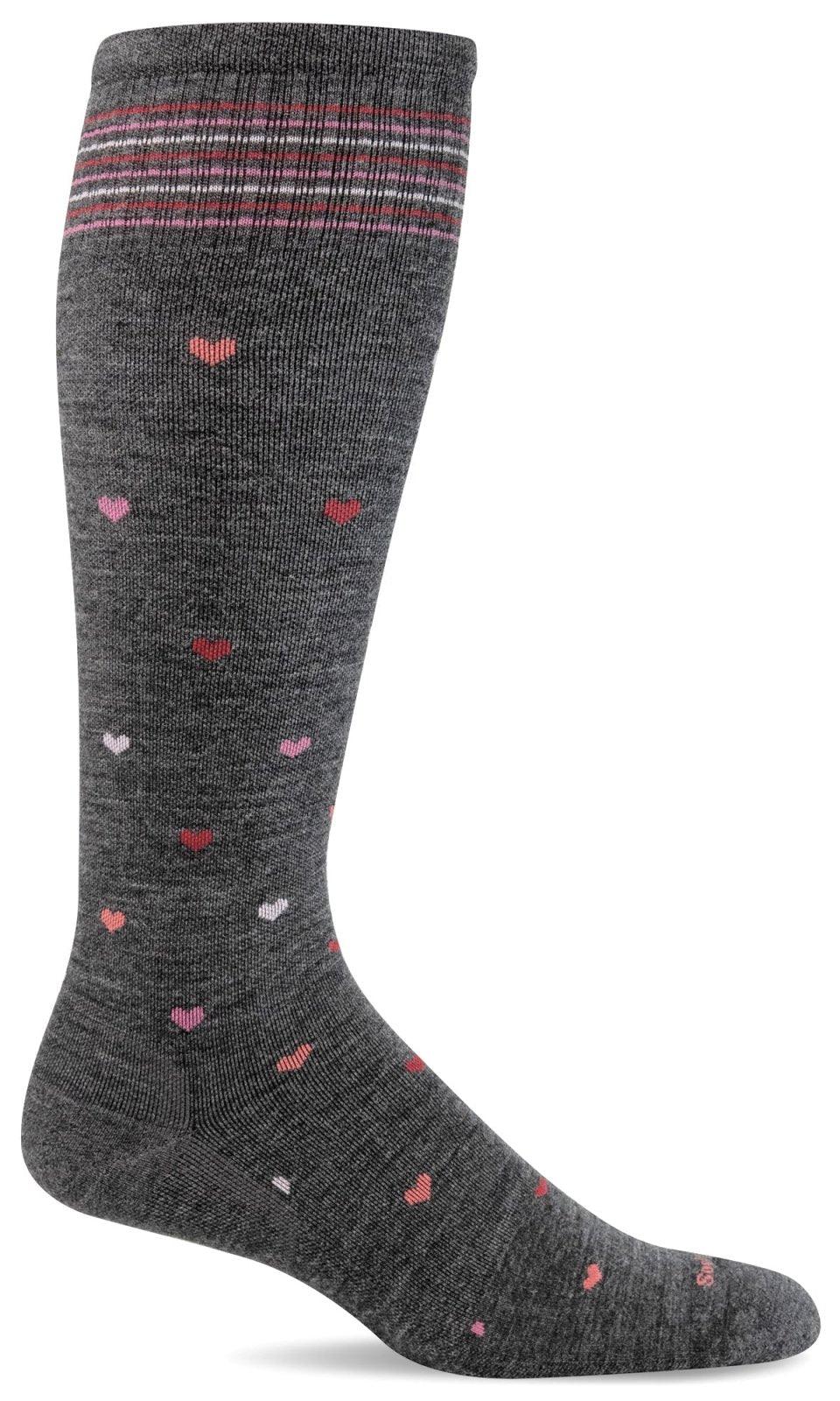 Full Heart | Wide Calf Fit | Moderate Knee-high Compression - Sockwell - The Sock Monster
