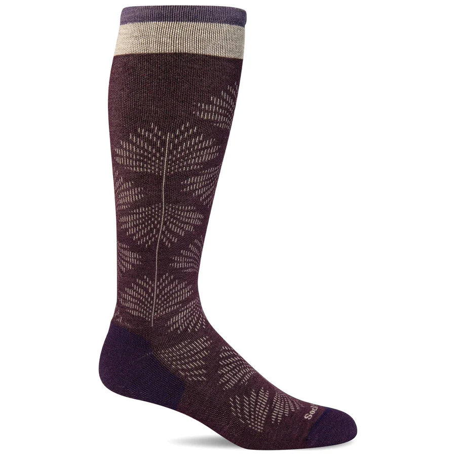 Full Floral | Wide Calf Fit | Women's Moderate Compression Knee-High