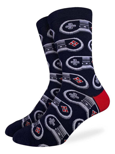 Game Controller, Extra Large (13-17 Men's) Crew - Good Luck Sock - The Sock Monster