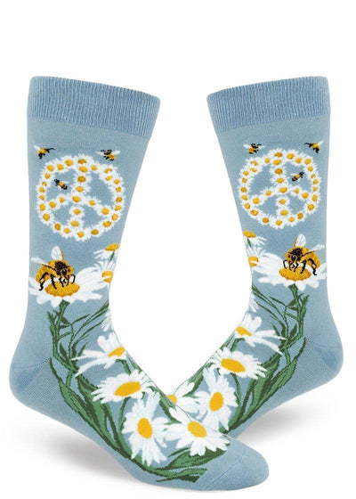 Give Bees a Chance, Men's Crew - ModSock - The Sock Monster