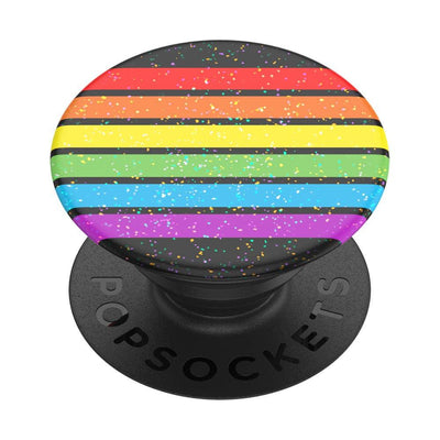 Glitter Rainbow Stripe, PopSocket - PopSockets - The Sock Monster