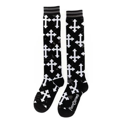 Gothic Crosses | Knee High Socks