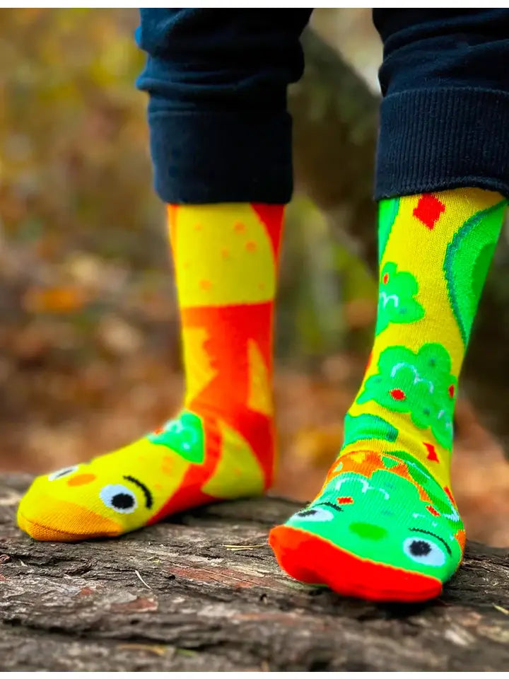 Chips and Guac | Teen and Adult Socks | Mismatched Cute Crazy Fun Socks